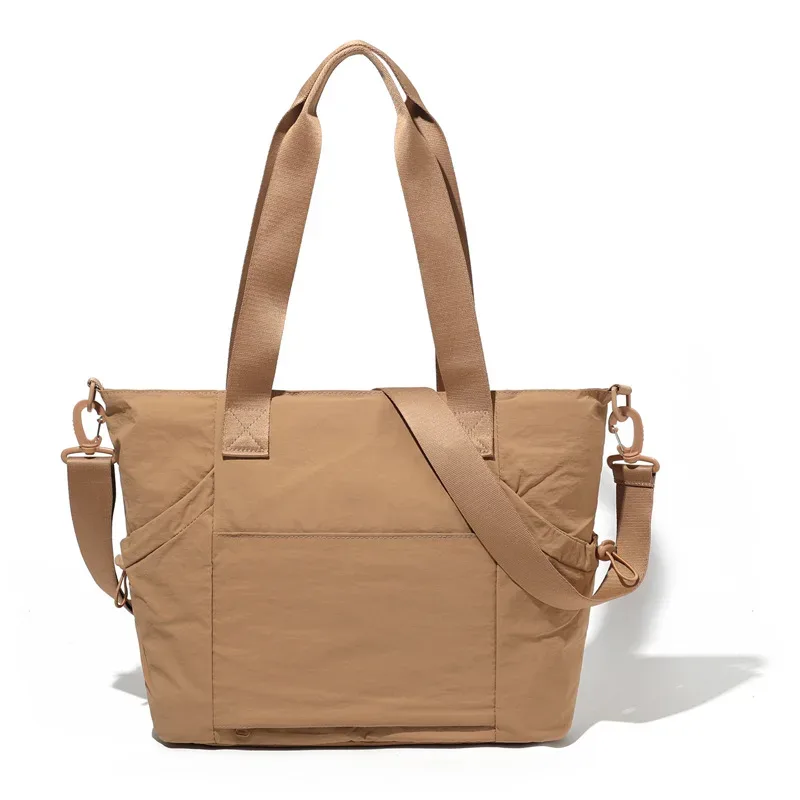 sac fourre-tout personnalisé imprimé image nom sac minimaliste femme grande capacité couleur unie sac fourre-tout en nylon en gros