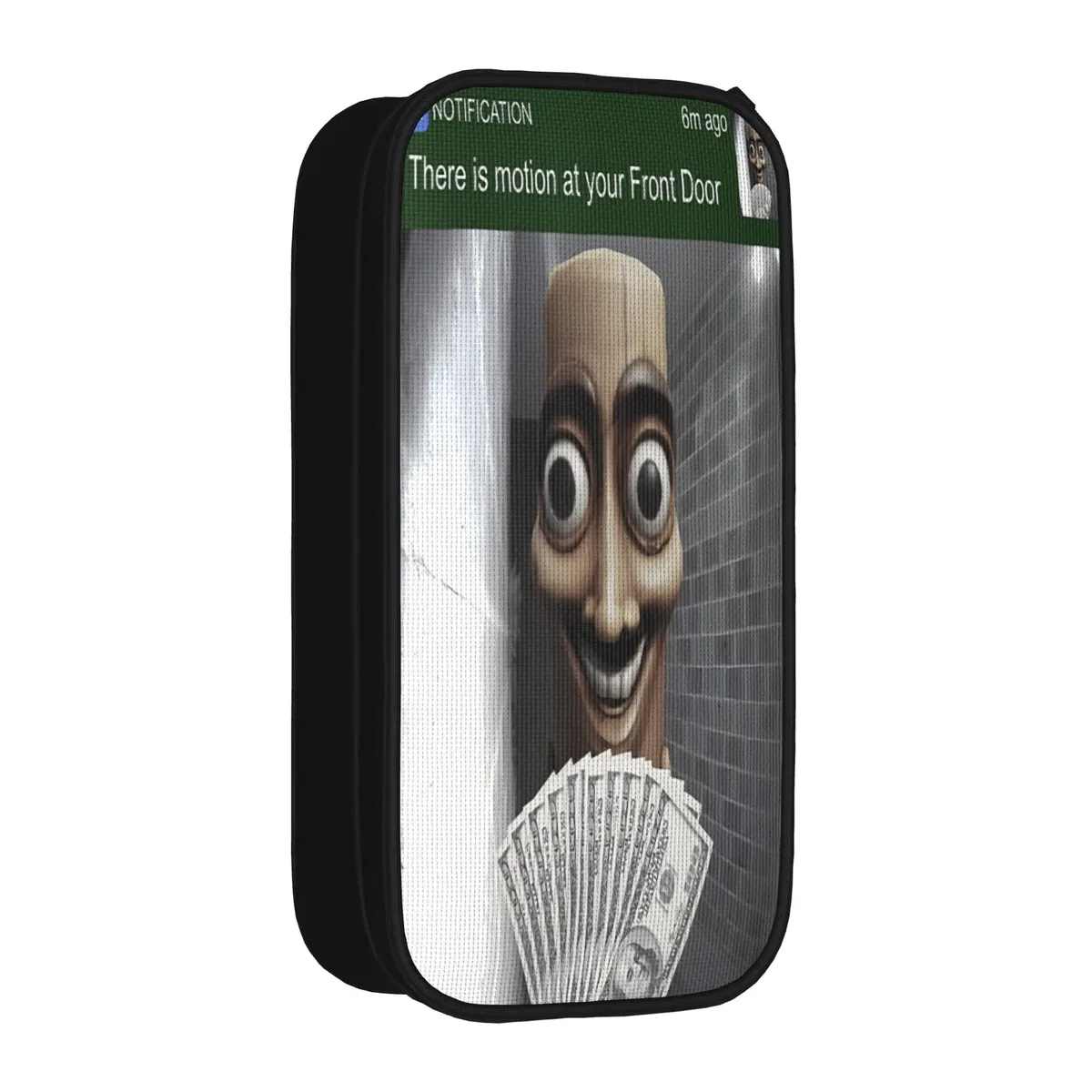 tung sahur cosplay funny calling meme wooden man brainrot trousse à crayons en toile pour garçons et filles, tendance, pour l'école