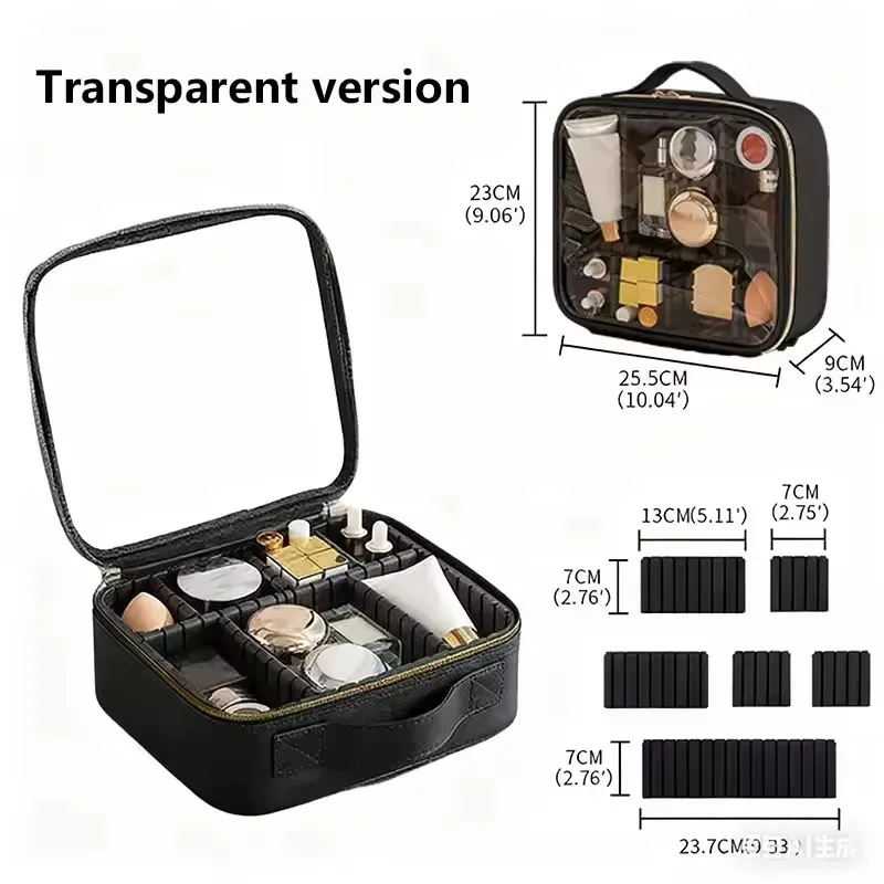 nouvelle trousse de maquillage pour femmes, étanche, pour voyage, rangement de pinceaux de beauté, outils de broderie, étui cosmétique professionnel, boîte de maquillage