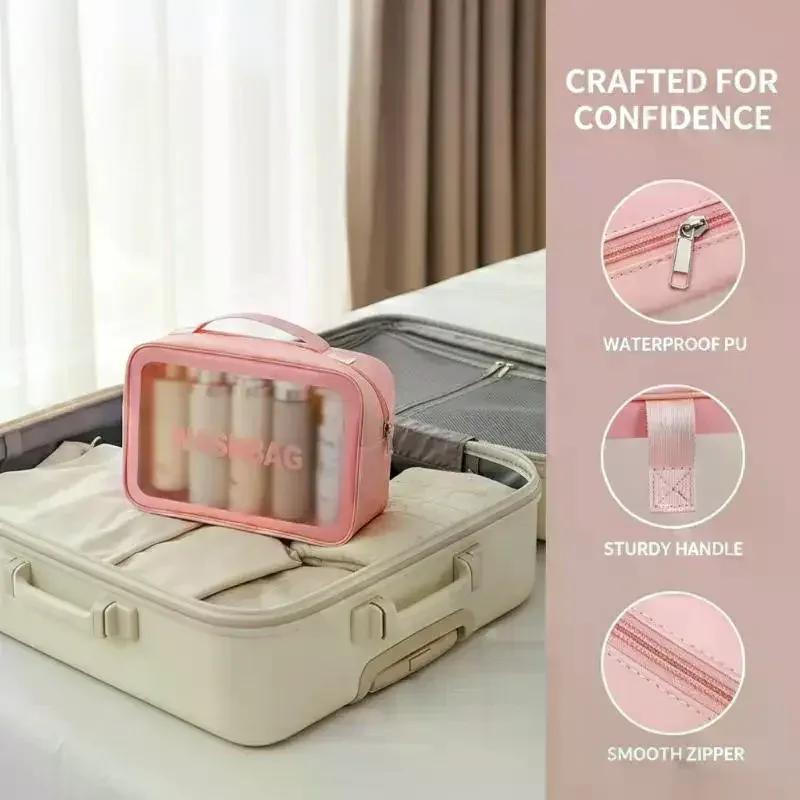 sac de toilette imperméable à double couche pour femmes, organiseur de maquillage de voyage, grand sac de toilette pour la maison