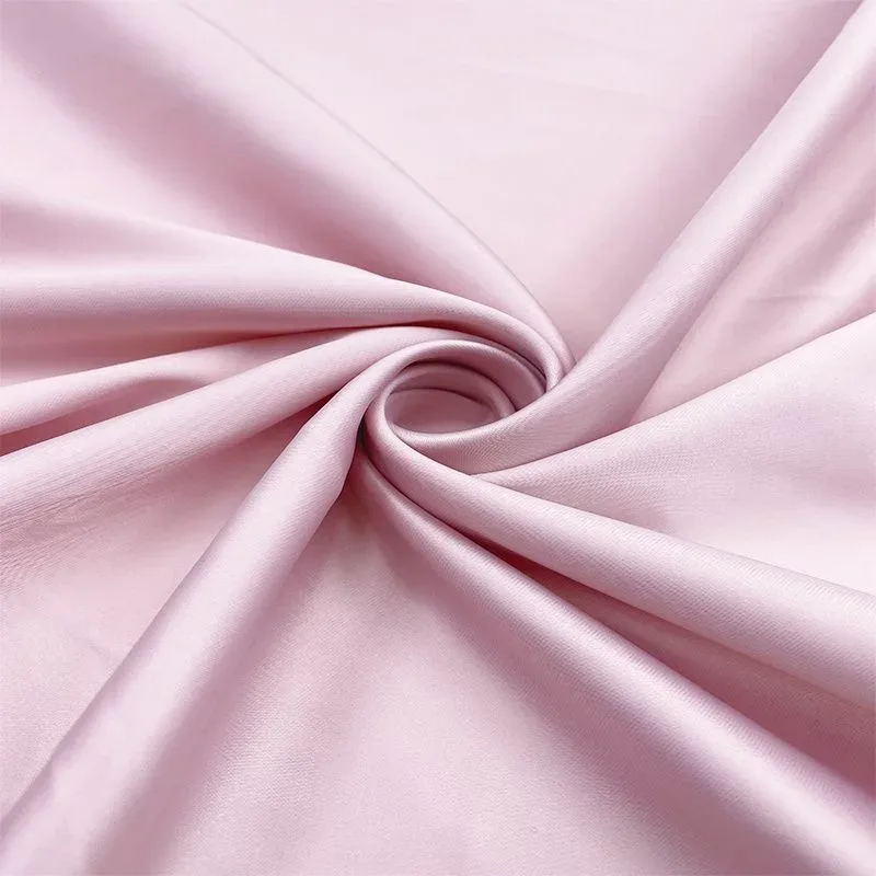 trousse toilette housse protection satin rose lisse ovale voyage cosmétique maquillage sac main organisateur