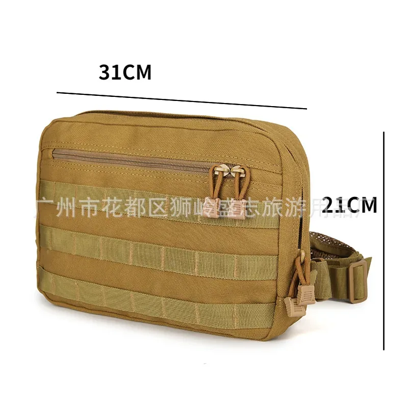 sac de poitrine tactique polyvalent pour l'extérieur, gilet à bandoulière, sac à dos, rangement étanche pour la chasse en plein air