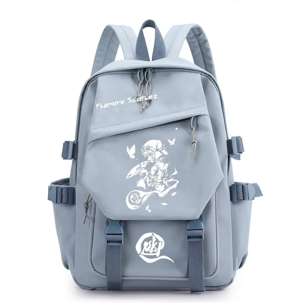 sac à dos touhou project ‌ sac à dos de voyage de grande capacité pour étudiants, imprimé dessin animé hakurei reimu kirisame marisa