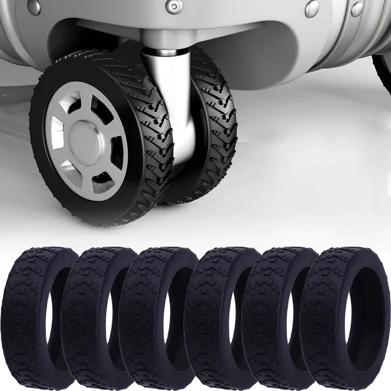 protège roues silicone texturé anti rayures protection valise voyage silicone couleur divers dimensions petites moyennes grande usage idération transport