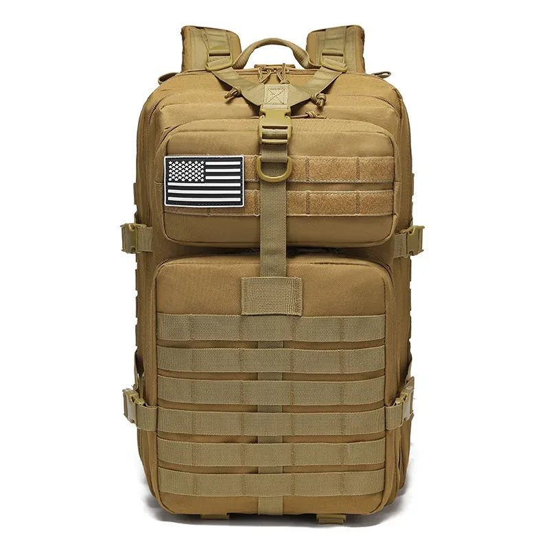sac à dos tactique 45l, sac d'assaut tactique, sac de survie 3 jours, sac à dos de randonnée et de trekking