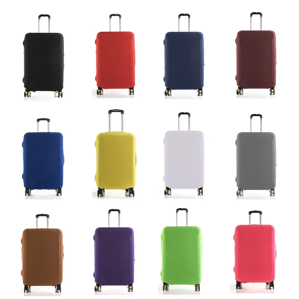 protecteur de valise de voyage élastique, 1 pièce, housse de bagage multicolore résistante aux rayures avec conception anti-poussière, accessoires de voyage