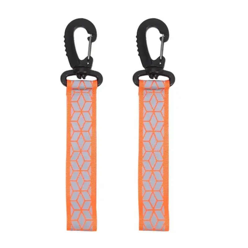 sangles réfléchissantes pour sac à dos, 2 pièces, porte-clés de sécurité réfléchissant pour sac à dos, fournitures de sécurité soigneusement conçues pour le camping