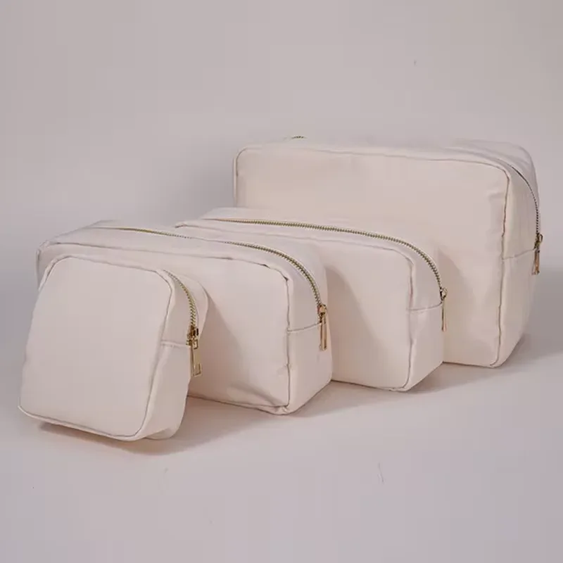 trousse cosmétique violette personnalisée, sac en nylon de maquillage, poudres personnalisées, patch chenille, grand étui de voyage, trousse de toilette, cadeau de mariée, taille xl