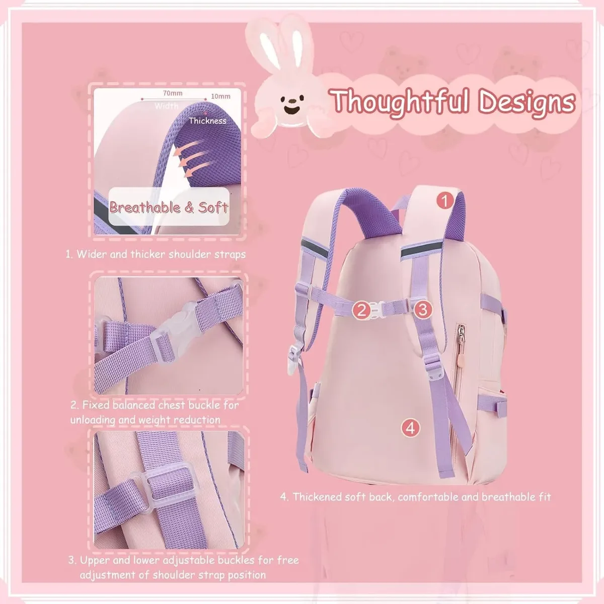 sac à dos scolaire, sacoche pour ordinateur portable, sac d'école pour enfants (sac à dos de loisirs, sac à dos pour femme, sac à dos de jour, sacoche pour ordinateur portable, ergonomique pour les adolescents et les jeunes filles), sac à dos pour l'école, le cyclisme, les loisirs et les voyages
