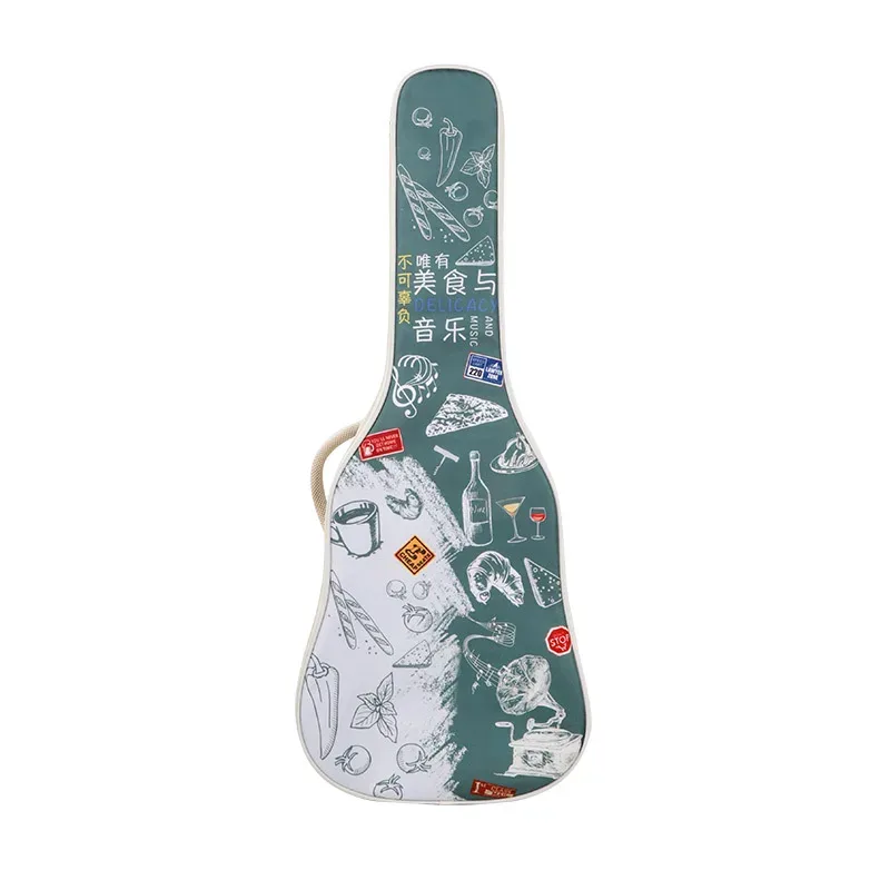 jebag à motif créatif avec sangles à double lancement, sac à dos acoustique rembourré, étui étanche, sacs à dos, 40/41 pouces