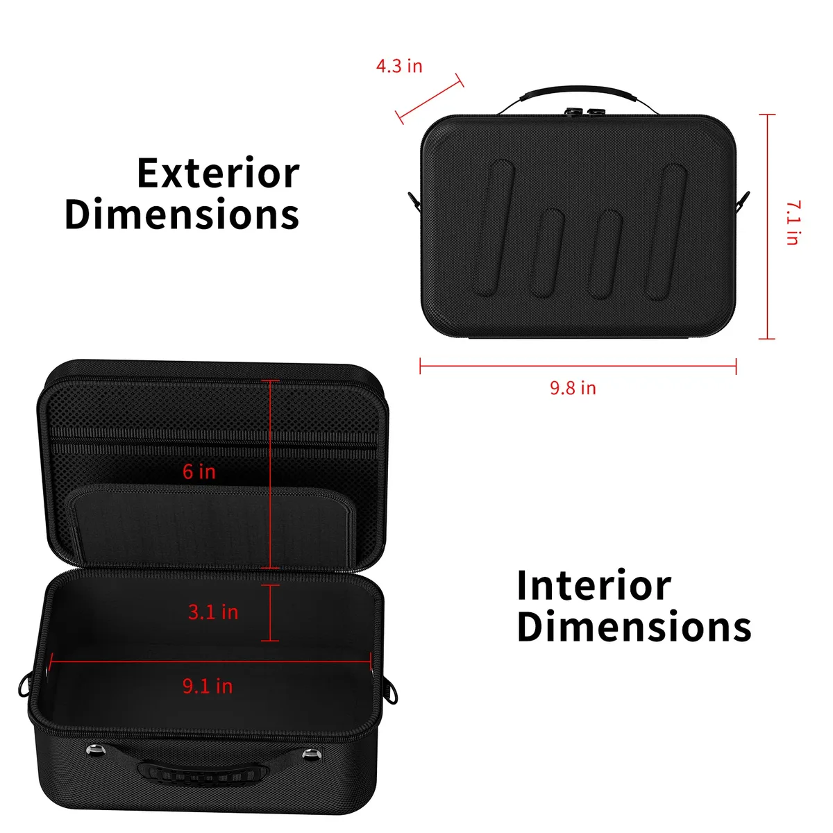 étui pour appareil photo pour canon eos rebel t7/r50/r100 et plus d'appareils photo reflex numériques et sans miroir, sac de voyage portable avec séparateurs réglables