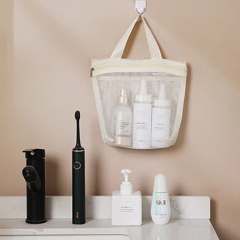 sacs de rangement portables pour maquillage, sacs à main en maille, sac de bain, sac de sport, sac de rangement pour articles divers, trousse de toilette de voyage