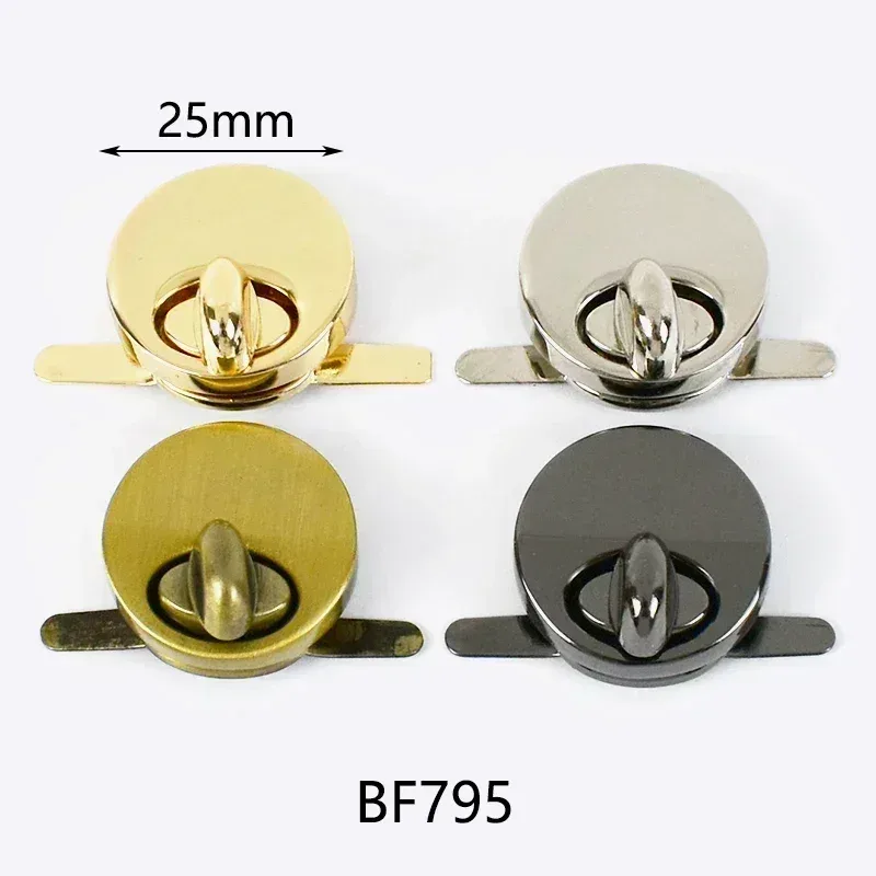 boucles de verrouillage de sac en métal, 2 pièces, serrures torsadées pour sac à main pour femmes, sacs à bandoulière, fermoir de loquet, accessoires de quincaillerie de bricolage