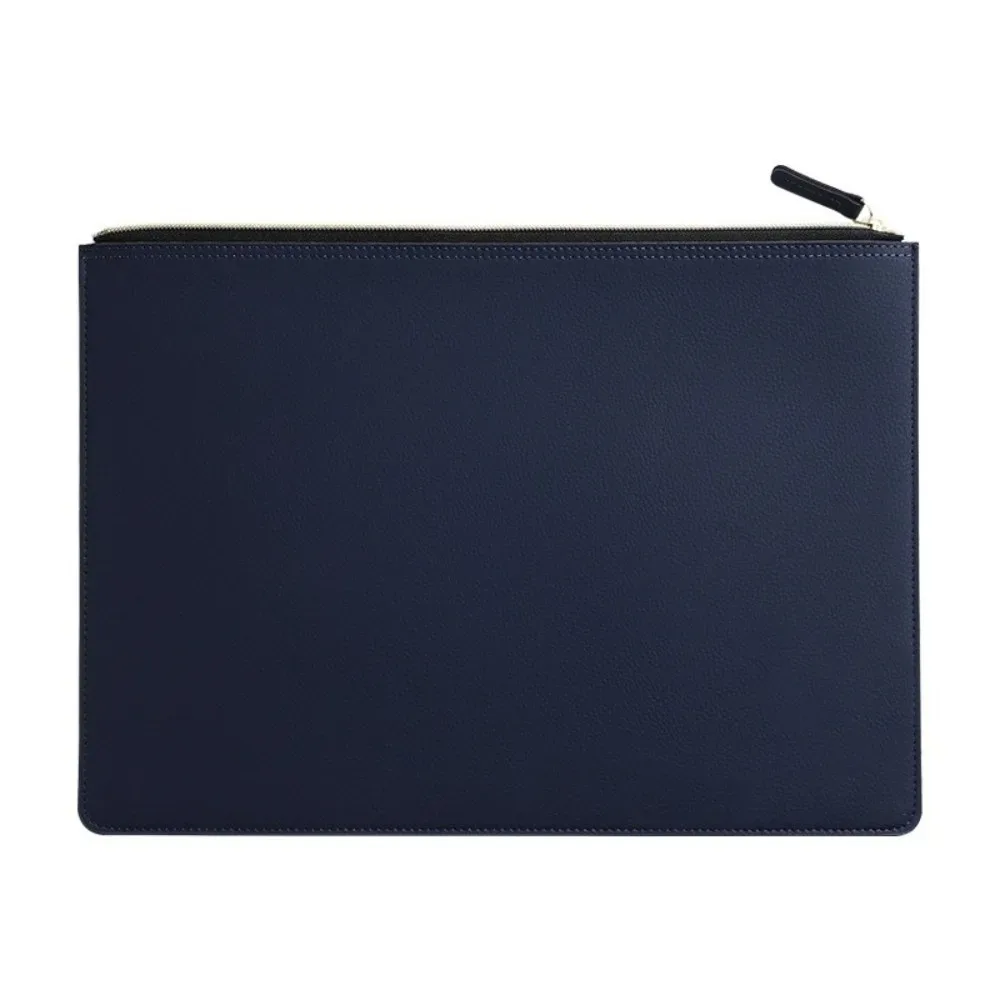 porte-documents en cuir pu a4 avec fermeture éclair, sac à documents imperméable, plusieurs couleurs, mallette d'affaires haut de gamme