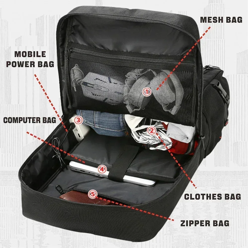 swiss military-sac à dos de voyage étanche multifonctionnel pour homme, sac pour ordinateur portable, sac à bagages d'escalade en plein air, sac à dos de sport, mochila
