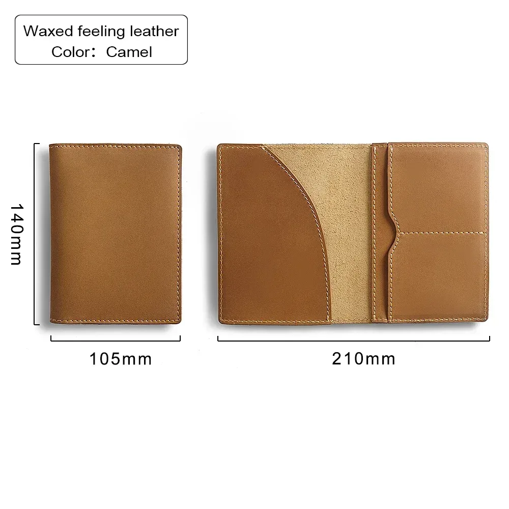 porte-passeport en cuir pour les essentiels de voyage, étui mince pour passeport, portefeuille de voyage, sac pour cartes de crédit pliable pour femmes et hommes