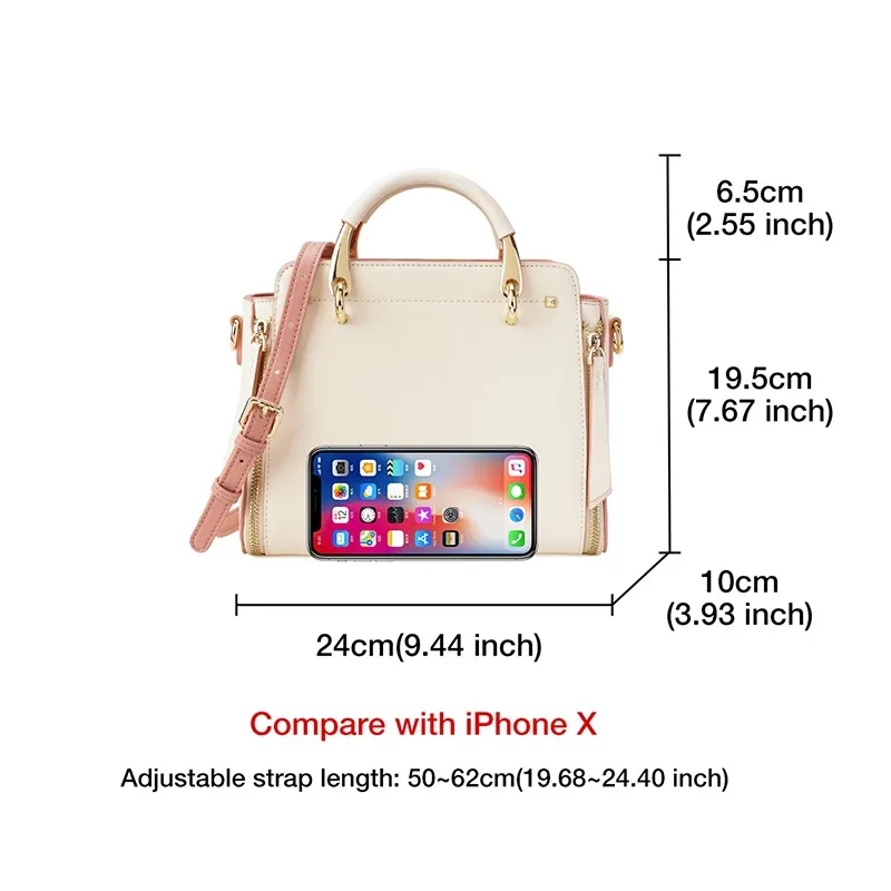 sac à bandoulière en cuir croûte foxer pour femme, sac à main élégant, nouveau sac fourre-tout grand format pour femme 2026, sac à bandoulière de luxe