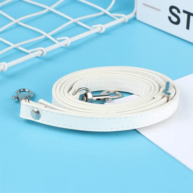 sangle de sac à bandoulière en cuir pu de 120 cm, poignée de remplacement diy pour sac à main, boucle argentée pour ceintures de sac, accessoires de sac