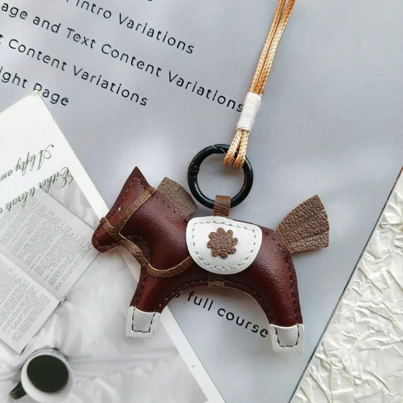 1 pièce porte-clés en cuir pu avec cordon tressé, pendentif pour sac à dos, accessoires de suspension pour téléphone, décoration diy