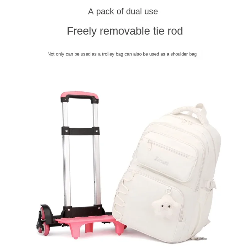 sac à dos scolaire pour enfants, sac à roulettes pour filles, sac à dos pour étudiants, sac à livres pour enfants, sac à dos à roulettes, sac à dos à roulettes