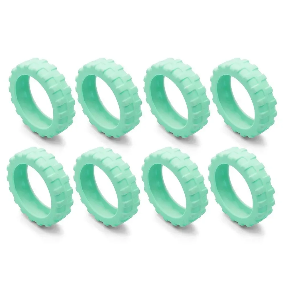 lot de 8 protections en silicone pour roulettes de valise, silencieuses et anti-bruit, pour bagages et chariots
