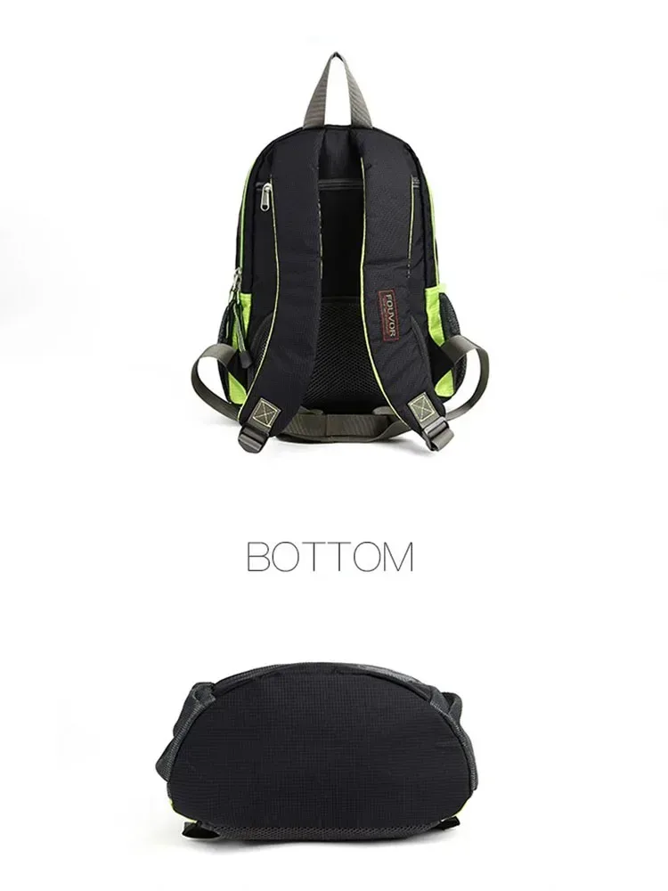 fouvor femmes sport sac à dos petite toile noir voyage sac à dos tendance 2025 nylon imperméable décontracté mode femme sacs 2717-15