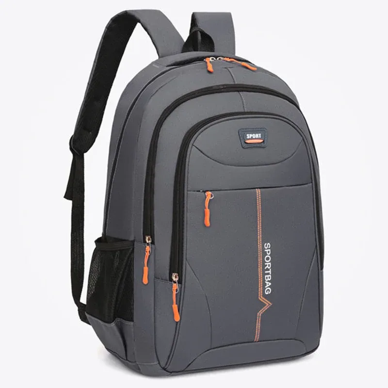 sac à dos fonctionnel multi-poches, sac à dos en nylon avec fermeture éclair sécurisée, adapté à la randonnée, aux voyages de week-end et au travail au bureau