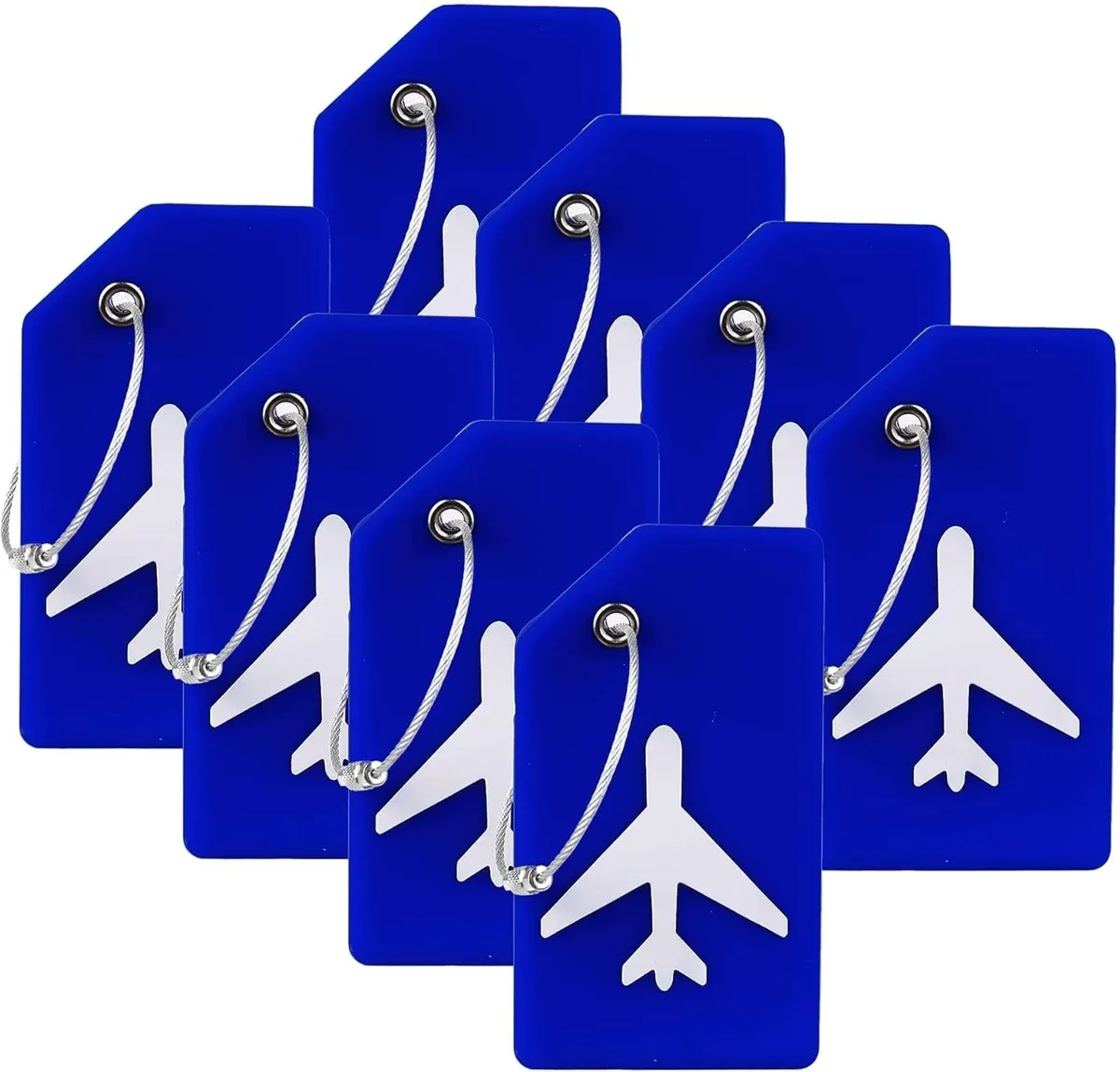 étiquette bagage silicone motif avion blanc fond noir couleur multiple reconnaissance facile information personnelle protection usage voyage