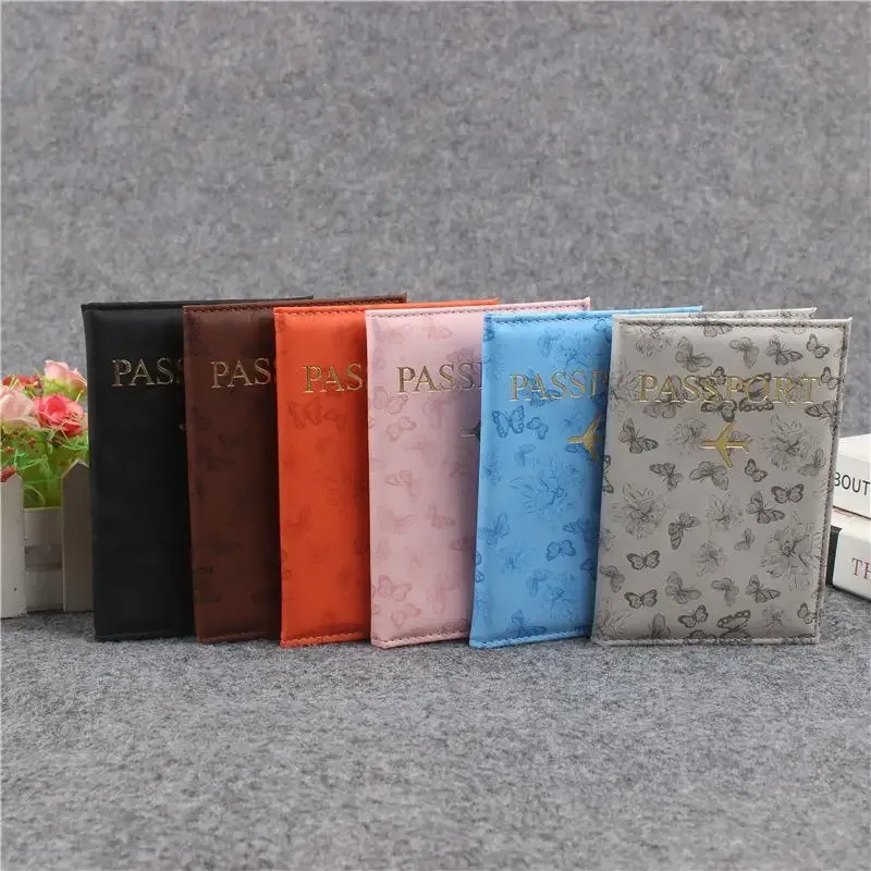 housse de passeport en cuir pu pour hommes et femmes, organiseur, porte-cartes de protection, étui pour documents d'identité, étui de voyage pour passeport international