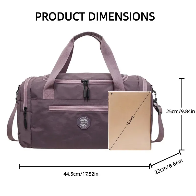 sac de voyage de grande capacité, sac de sport avec plusieurs compartiments, sangle réglable, idéal pour les voyages, les sports de plein air, le camping