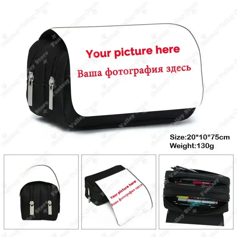 personnalisez votre logo / nom / image, étuis à cosmétiques, trousse à crayons, trousse de maquillage pour femmes, trousse de papeterie pour adolescents, garçons et filles, porte-crayons
