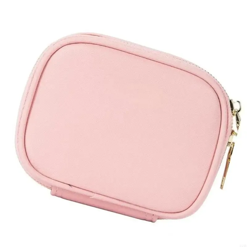 l74f mini trousse maquillage avec miroir led, 3 modes d'éclairage, petite trousse à cosmétiques rechargeable