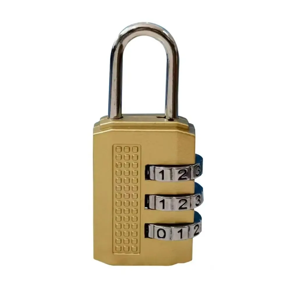 mini cadenas multifonctionnel à combinaison à 3 chiffres, couleur unie, antivol, en alliage, pour sac à main