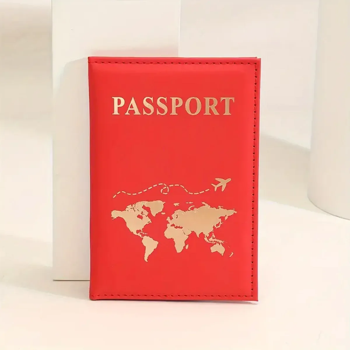 1 pièces sac de couverture de passeport pour femmes hommes pu leathaer mode voyage porte-passeport étui id nom cartes de visite pochette de protection