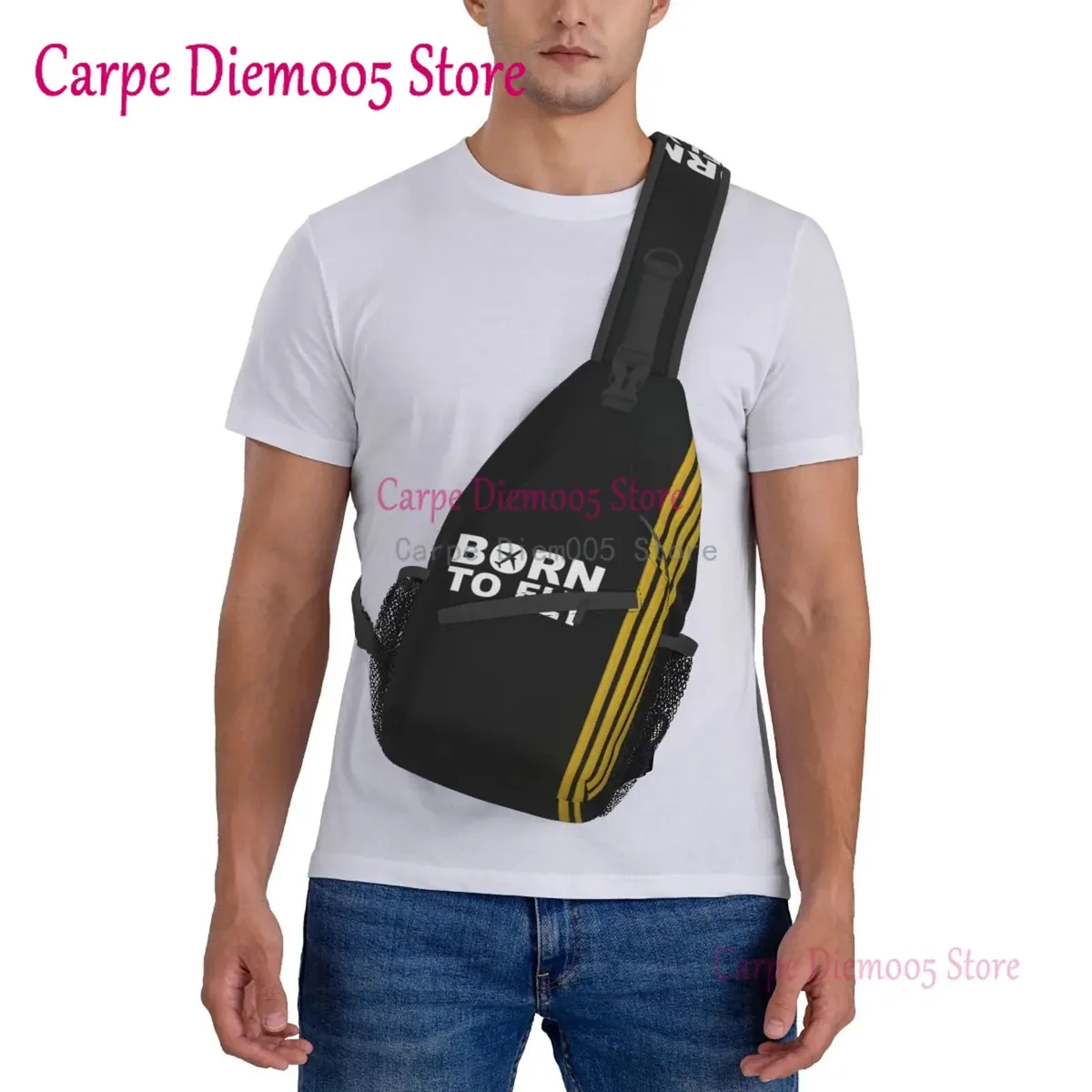 sac à bandoulière à rayures captain pour hommes, sac à dos à bandoulière pour randonnée