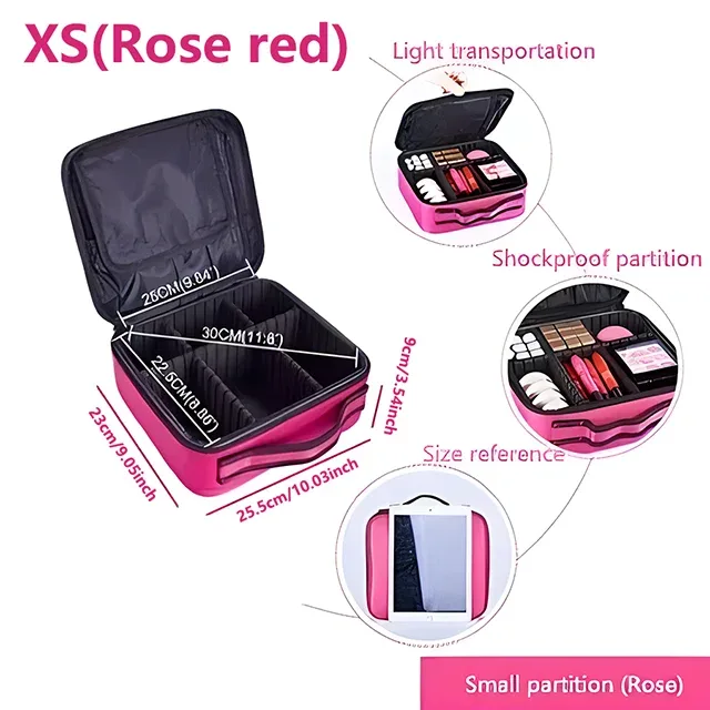 trousse à cosmétiques de grande capacité, boîte à outils de maquillage de manucure étanche, trousse de maquillage pour voyage, nouvelle trousse de maquillage professionnelle pour outils de tatouage