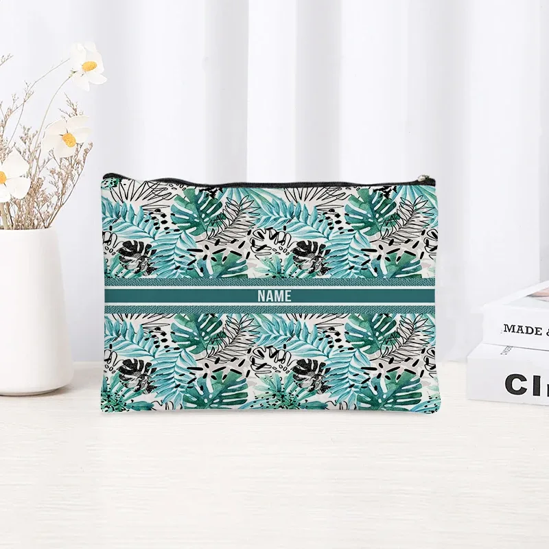 pochette de maquillage personnalisable pour femme, pochette de fête, pochette de mariage, pochette de voyage, trousse de maquillage en toile simple, organisateur, cadeaux pour femme