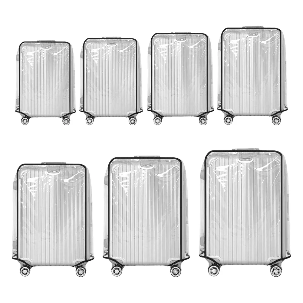 housse de protection transparente pour valise de 18 à 30 pouces, protection transparente pour bagages de voyage, accessoires de voyage en pvc imperméables pour valises à roulettes