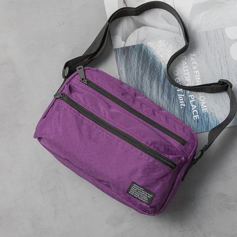 sac à bandoulière minimaliste pour hommes, sac messager d'inspiration japonaise, durable imperméable, voyage et usage quotidien, unisexe