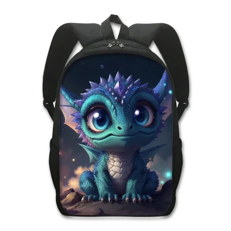 sac à dos dragon de dessin animé pour étudiants, sac à dos fantaisie avec imprimé dragon magique, sac à dos pour ordinateur portable pour femmes et hommes, sac à dos de voyage en plein air