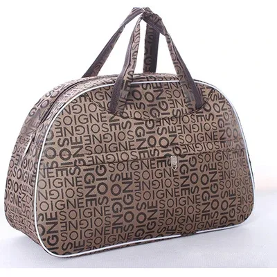 sac voyage sacoche floral beige polyester doux polyvalent femmes hommes sport week end transport vêtements accessoires