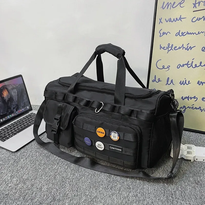 sac de voyage en nylon grande capacité – sac à dos sport imperméable pour hommes et femmes