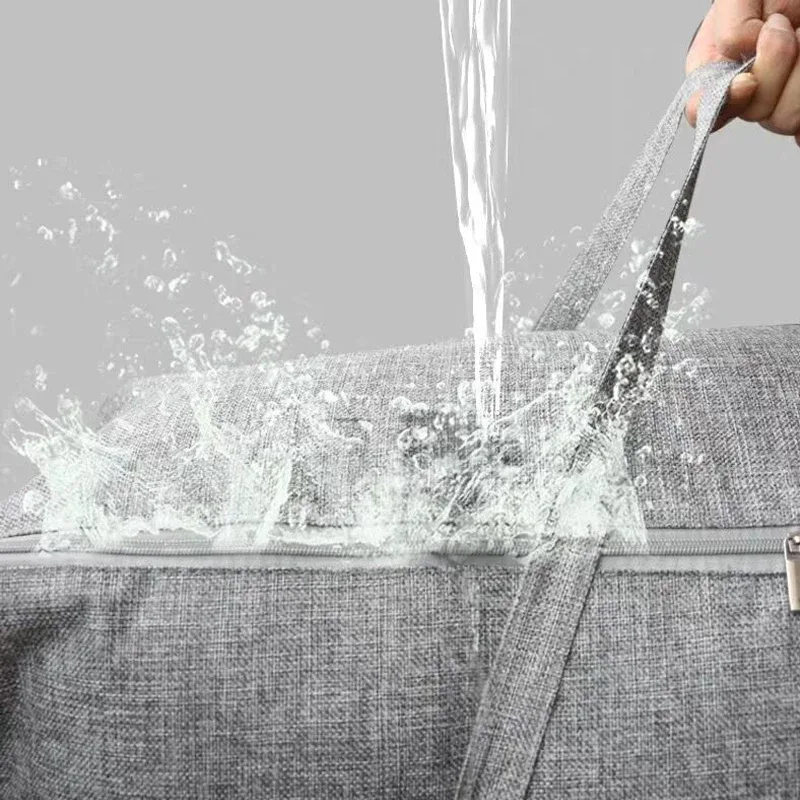 sac à bagages portable, sacs de rangement pour vêtements de voyage, sac à main à fermeture éclair, anti-poussière, gril en coton, grand sac de sport à main