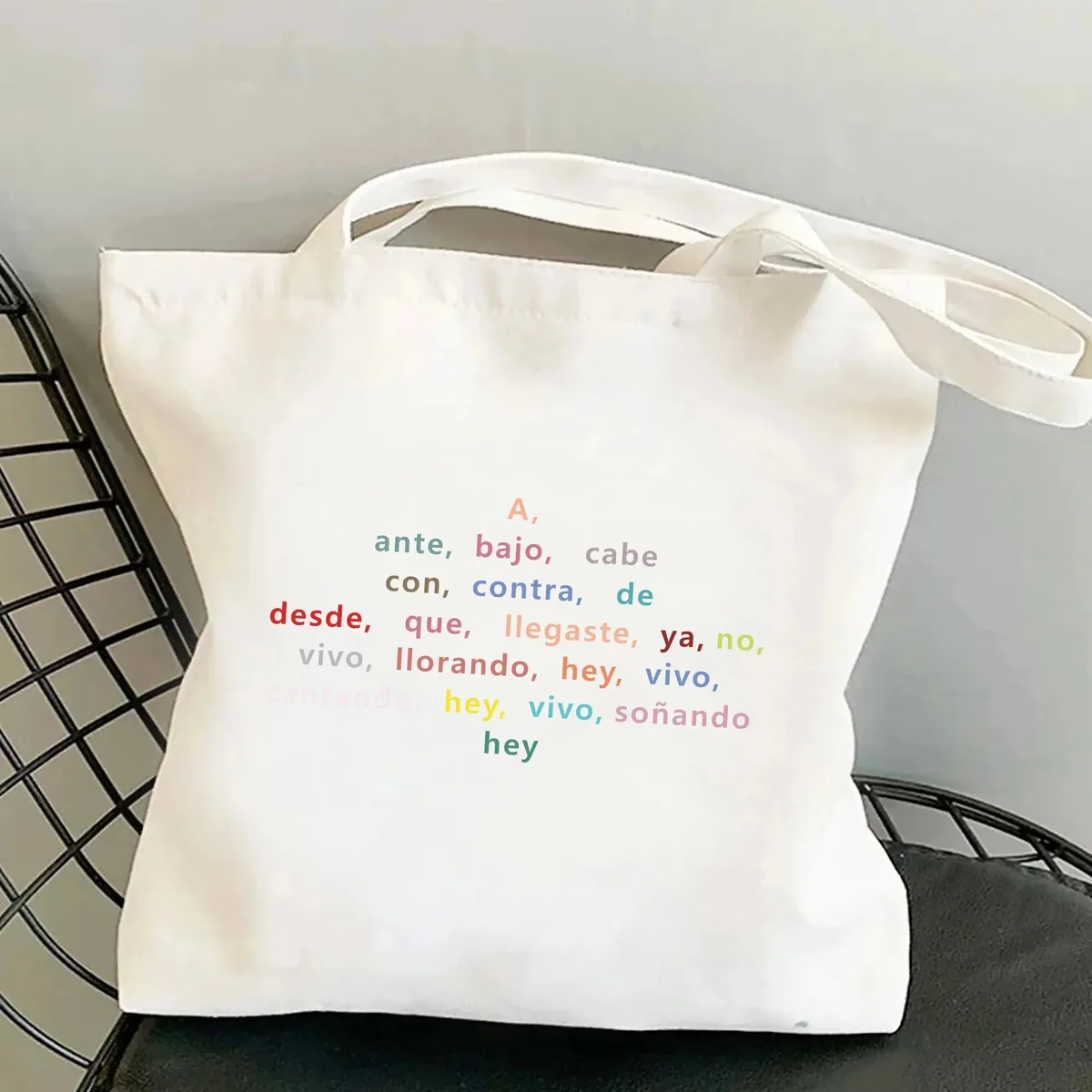 femmes sac à bandoulière graphique harajuku shopper sacs grande capacité toile fourre-tout sac à main sans fermeture éclair eco décontracté fille sacs à main