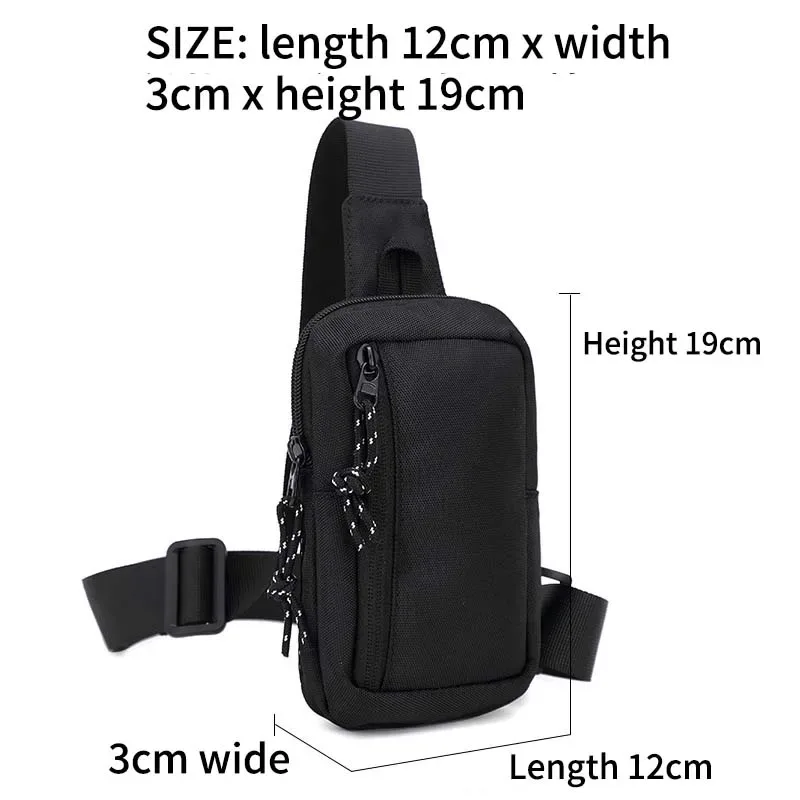 chimbrand-sac à bandoulière alertes onale pour homme, tendance de la rue japonaise, mini sac de poitrine de sport, initié simple
