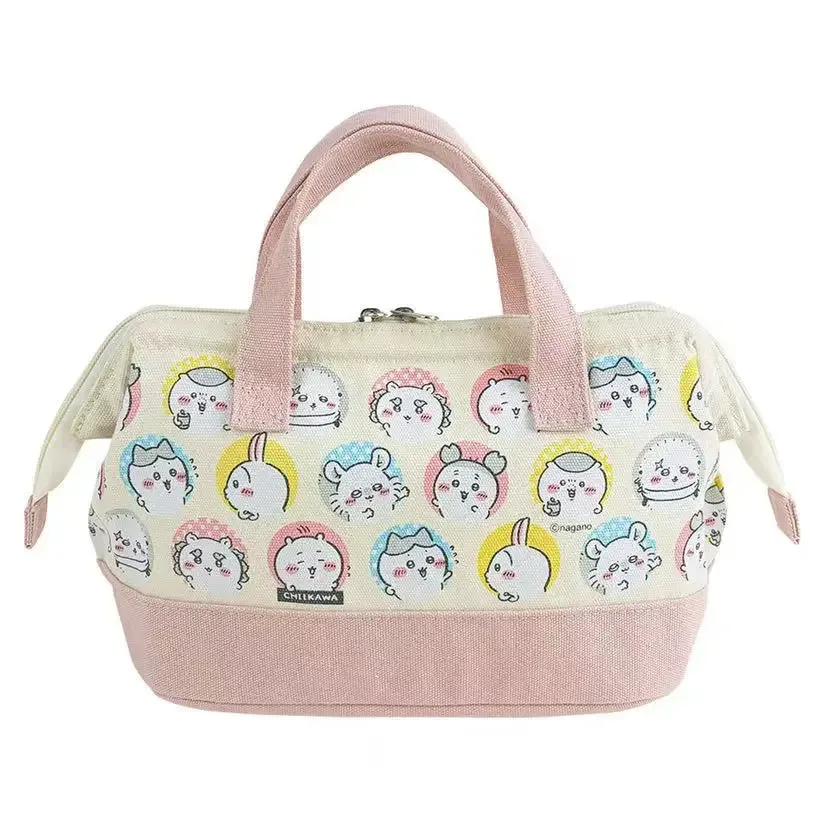 nouvelle sacoche isotherme portable chiikawa pour femme, motif dessin animé kawaii, en aluminium, pour garder les repas au frais