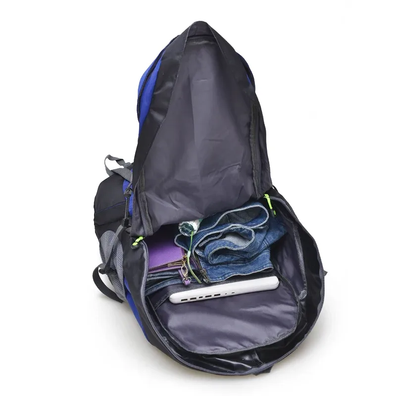 sac à dos de trekking en plein air pour hommes et femmes, sac de randonnée de camping, sac à dos d'alpinisme, sac de sport léger multifonctionnel, 50l