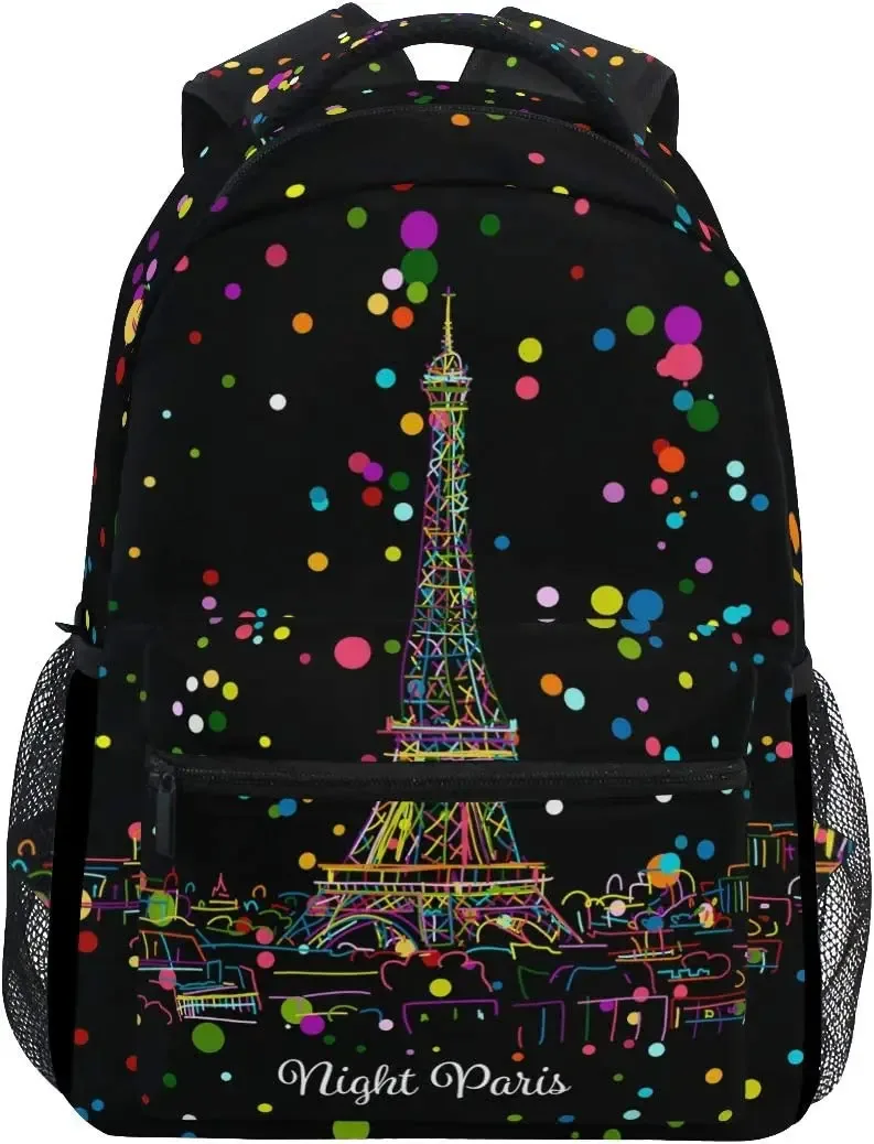 grand sac à dos imprimé chien doodle mignon pour enfants, garçons et filles, étudiant, personnalisé, ordinateur portable, ipad, tablette, sac d'école de voyage