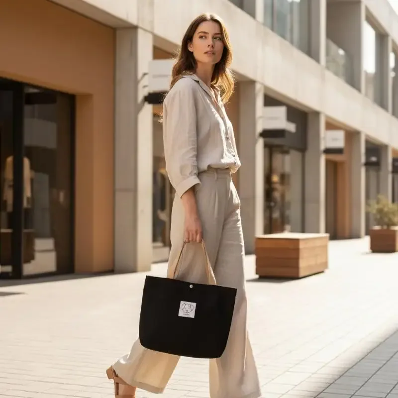 les sacs fourre-tout en toile et les sacs bandoulière en toile sont parfaits pour transporter des fournitures scolaires ou pour les voyages.
