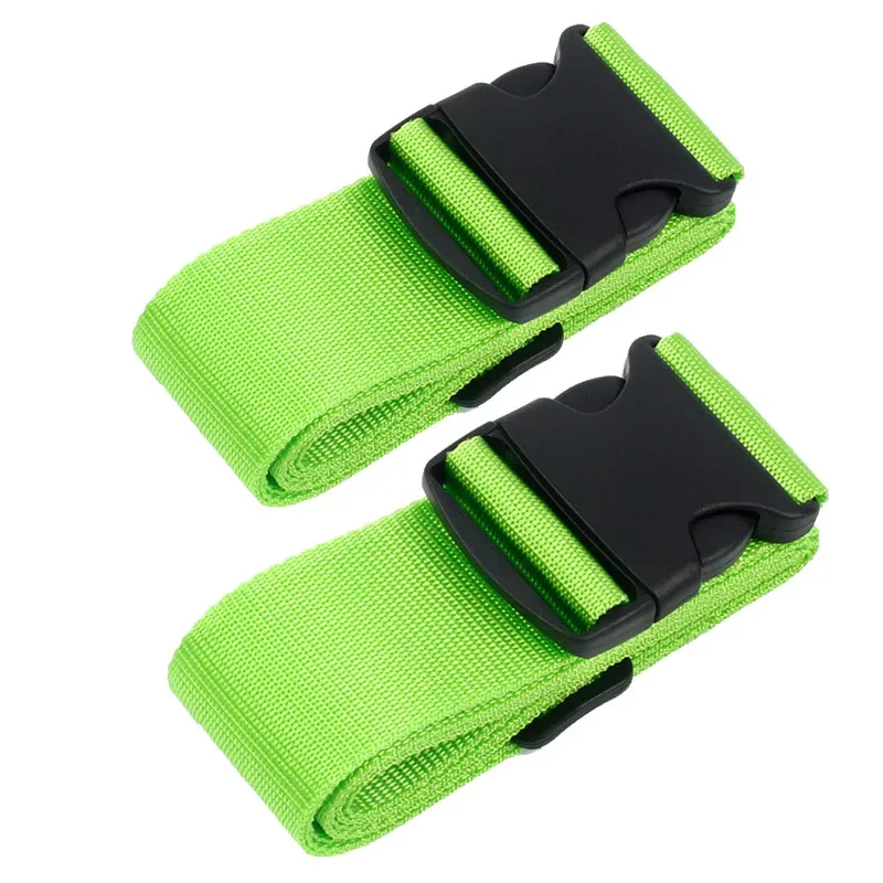 sangle de bagage en nylon réglable, 2 pièces, sangle à boucle pour valise de voyage, accessoires de voyage, emballage de valise, ceinture de sécurité